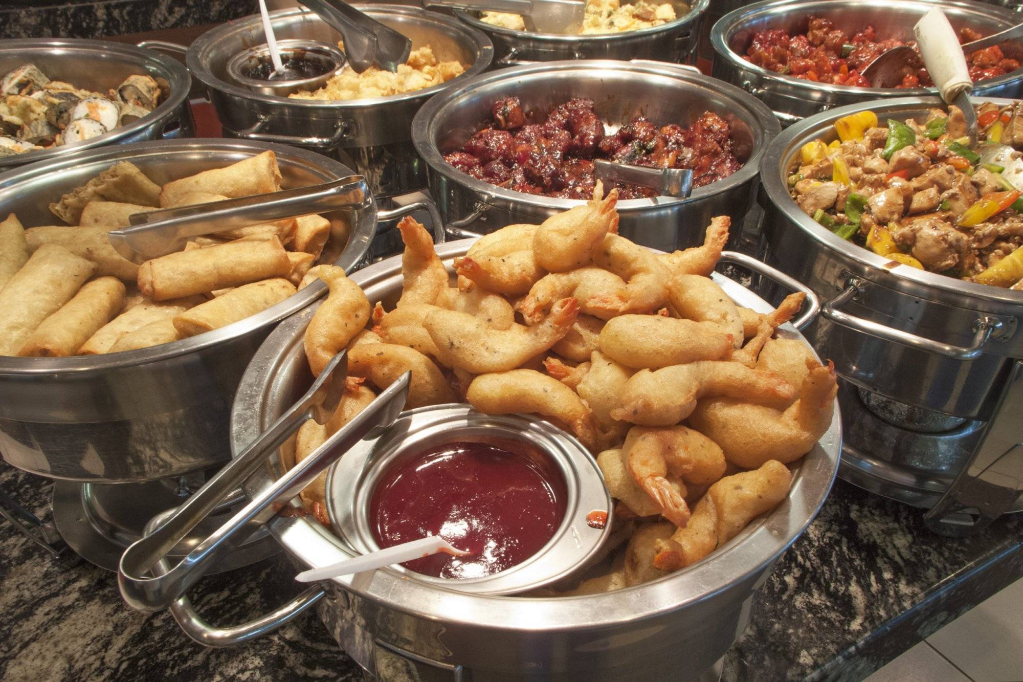 Oriental self service food Oriental self service food